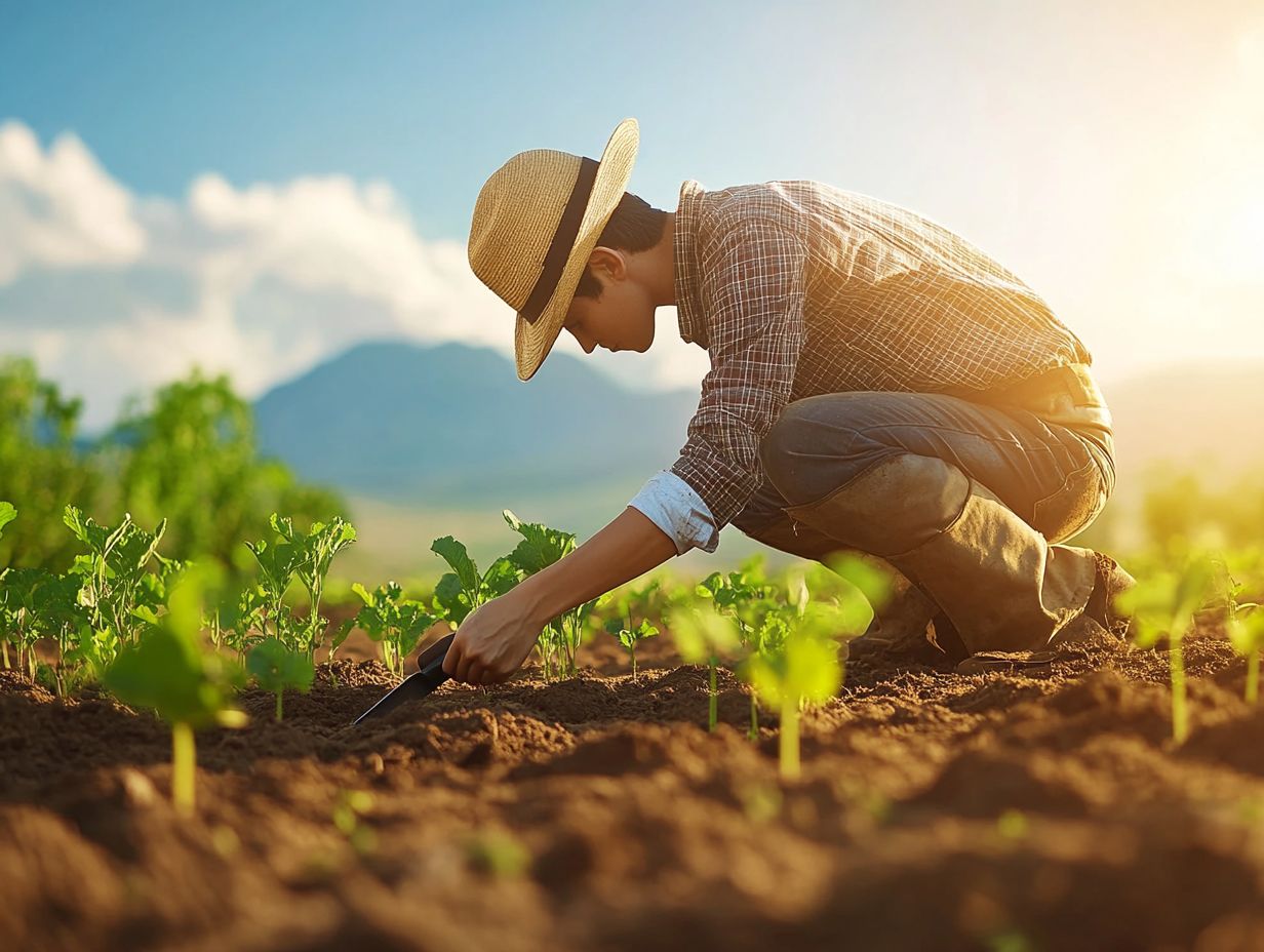 Image illustrating key takeaways for soil preparation in gardening