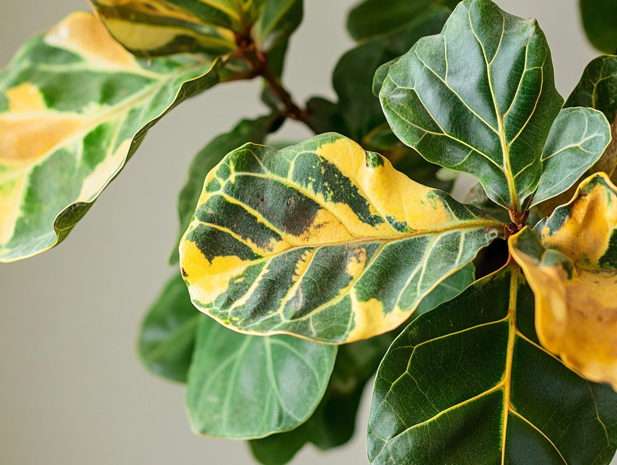 Illustration of common pests affecting Fiddle Leaf Figs