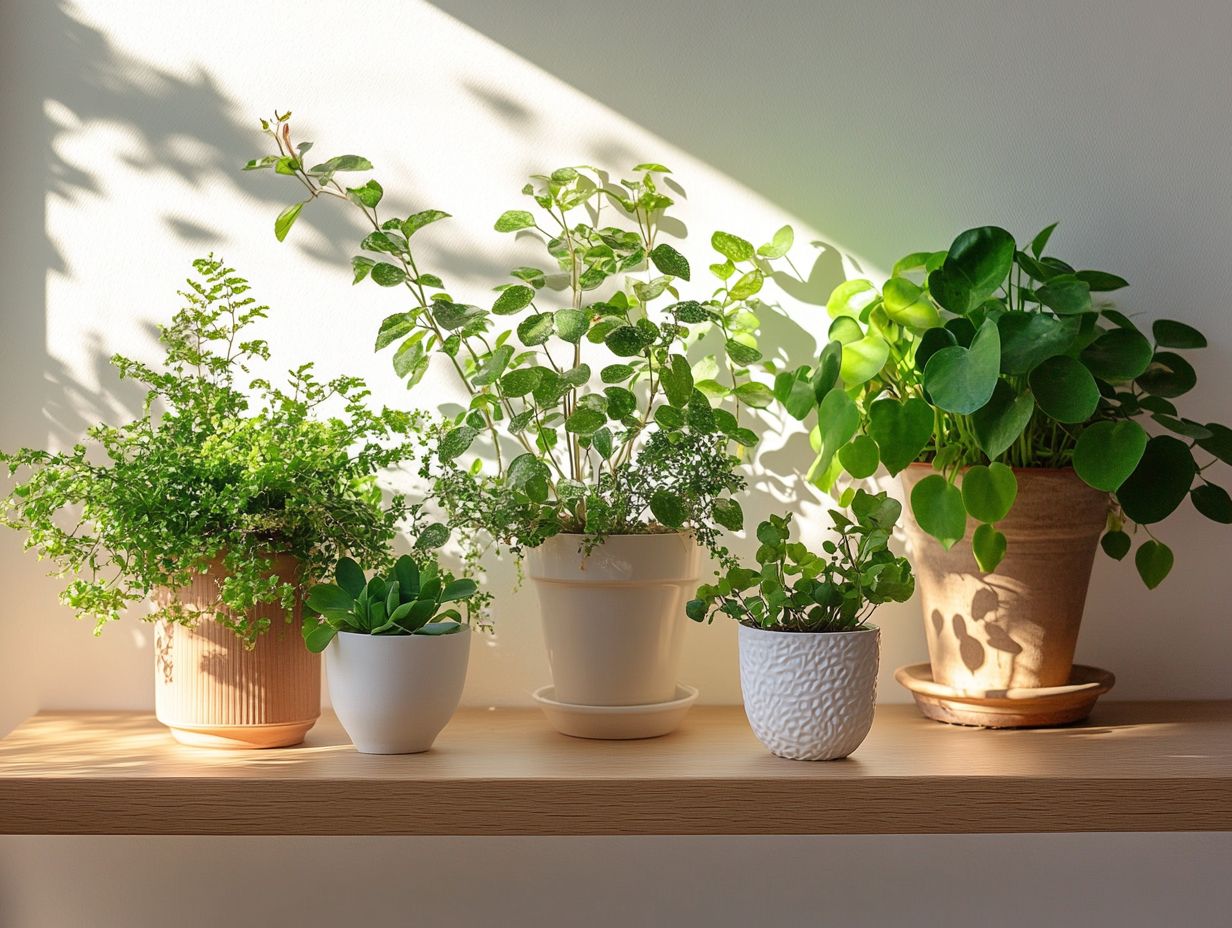 A collection of low-maintenance indoor plants