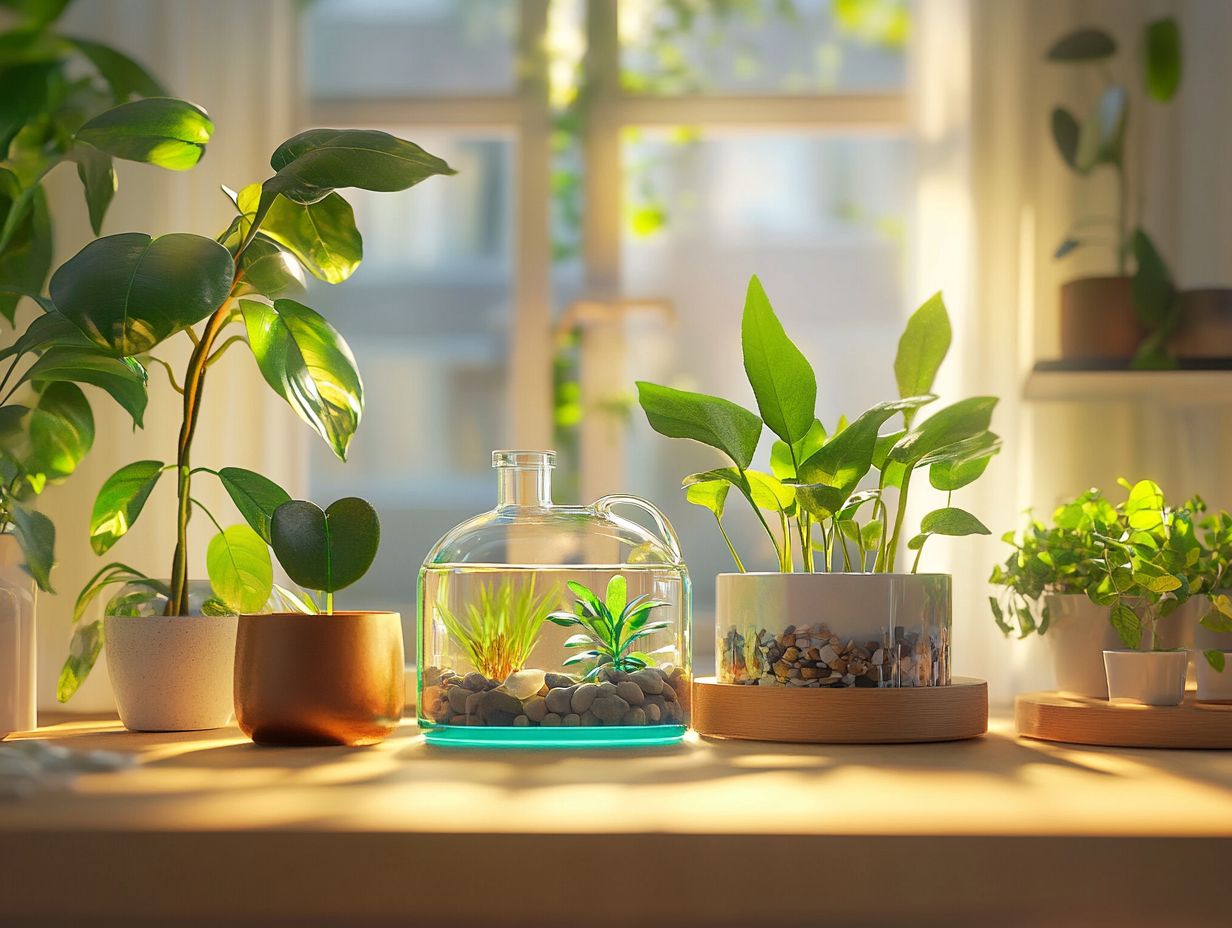 A variety of plants that benefit from innovative watering techniques.