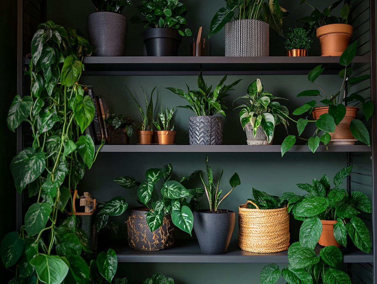 Image showing a variety of low-light indoor plants