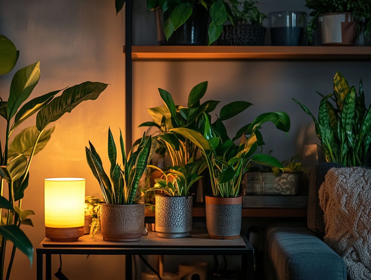 Beautiful Chinese Evergreen plant in low light