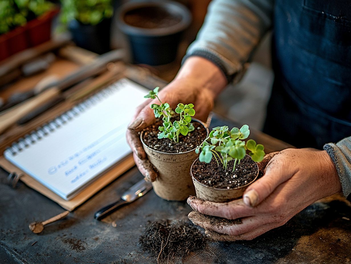 Image illustrating five common mistakes in plant propagation.