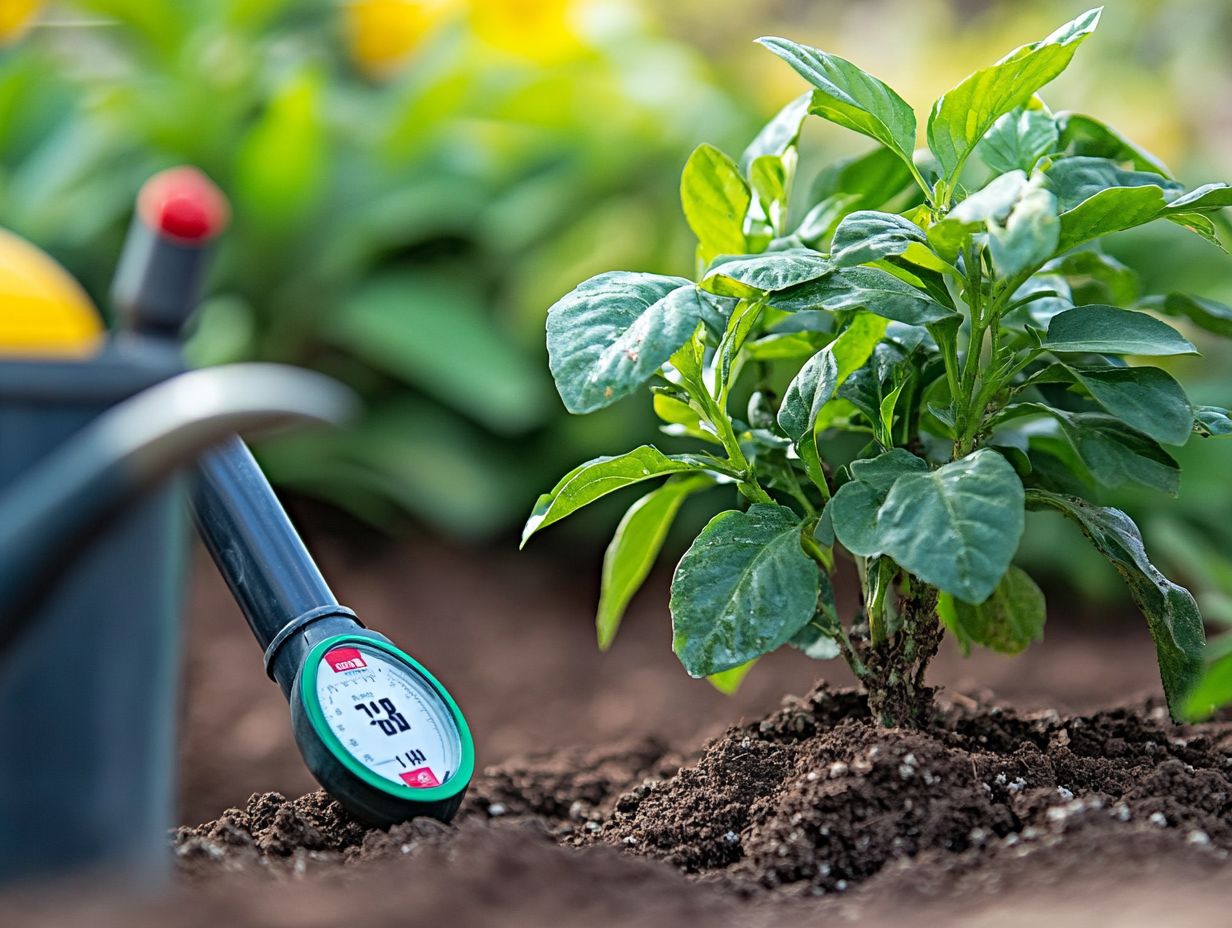 Illustration showing key takeaways on watering plants.