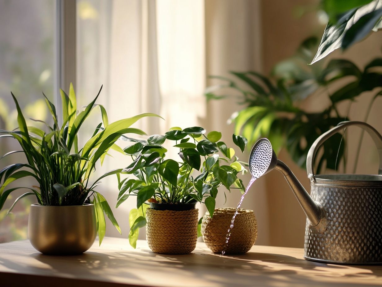 A collection of frequently asked questions about watering low-light plants.