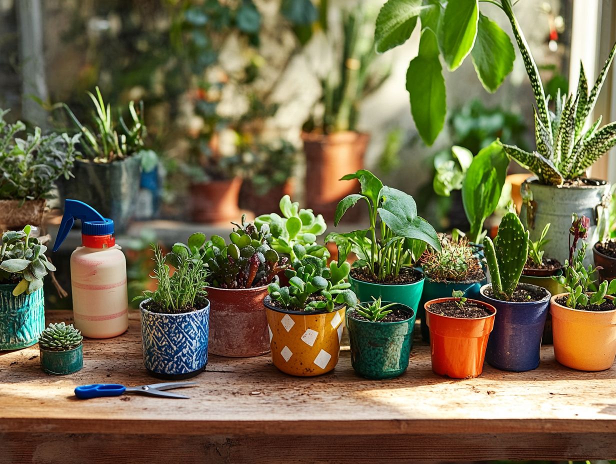 Image of various plant propagation techniques