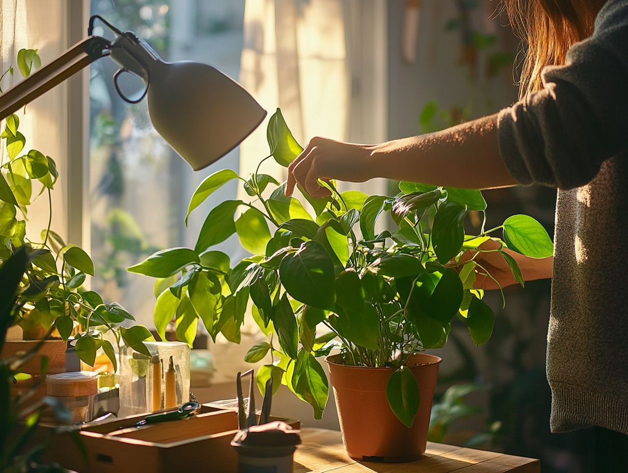 What is the importance of adjusting light for healthier plants?