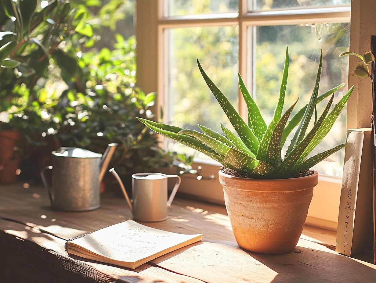 Aloe Vera plants thriving indoors with care tips