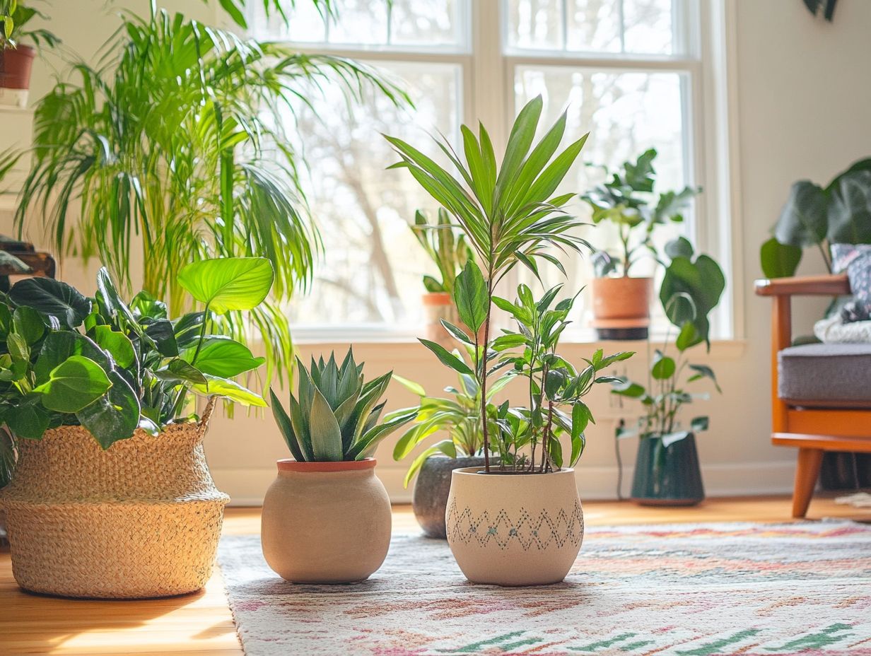 A vibrant Calathea plant with striking patterns