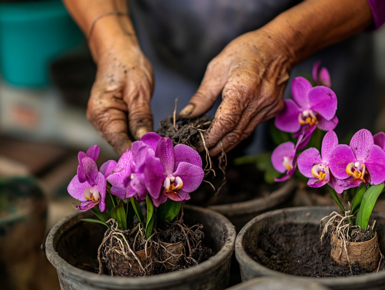 Infographic of key techniques for propagating orchids