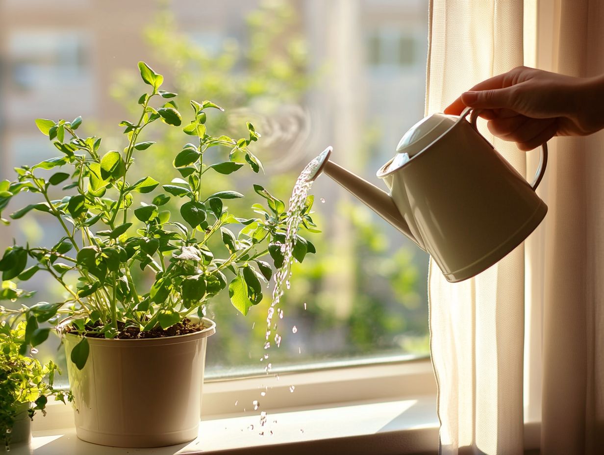 Illustration of how tap water impacts the growth and health of indoor plants