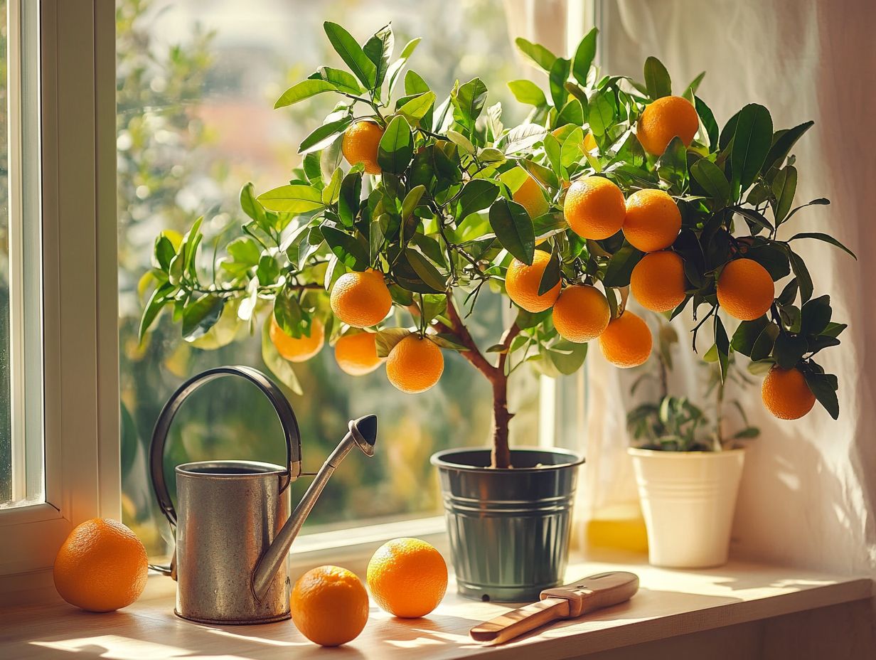 How often should I water my indoor citrus tree?