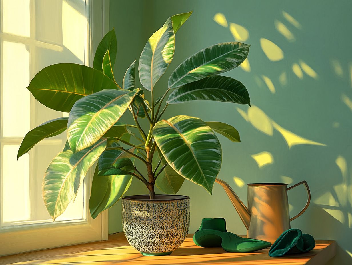 How often should I water my rubber plant?