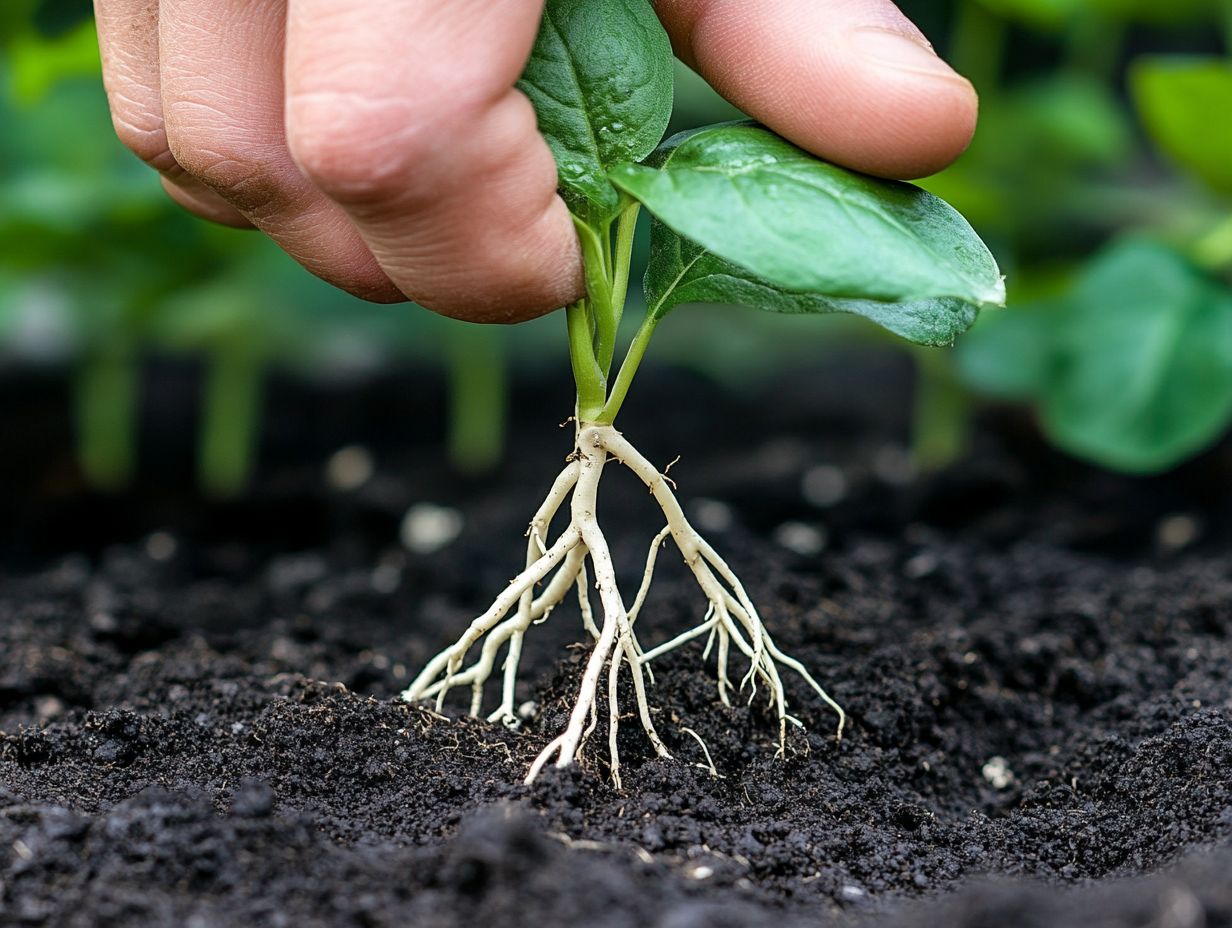 Inspecting root development in propagated plants