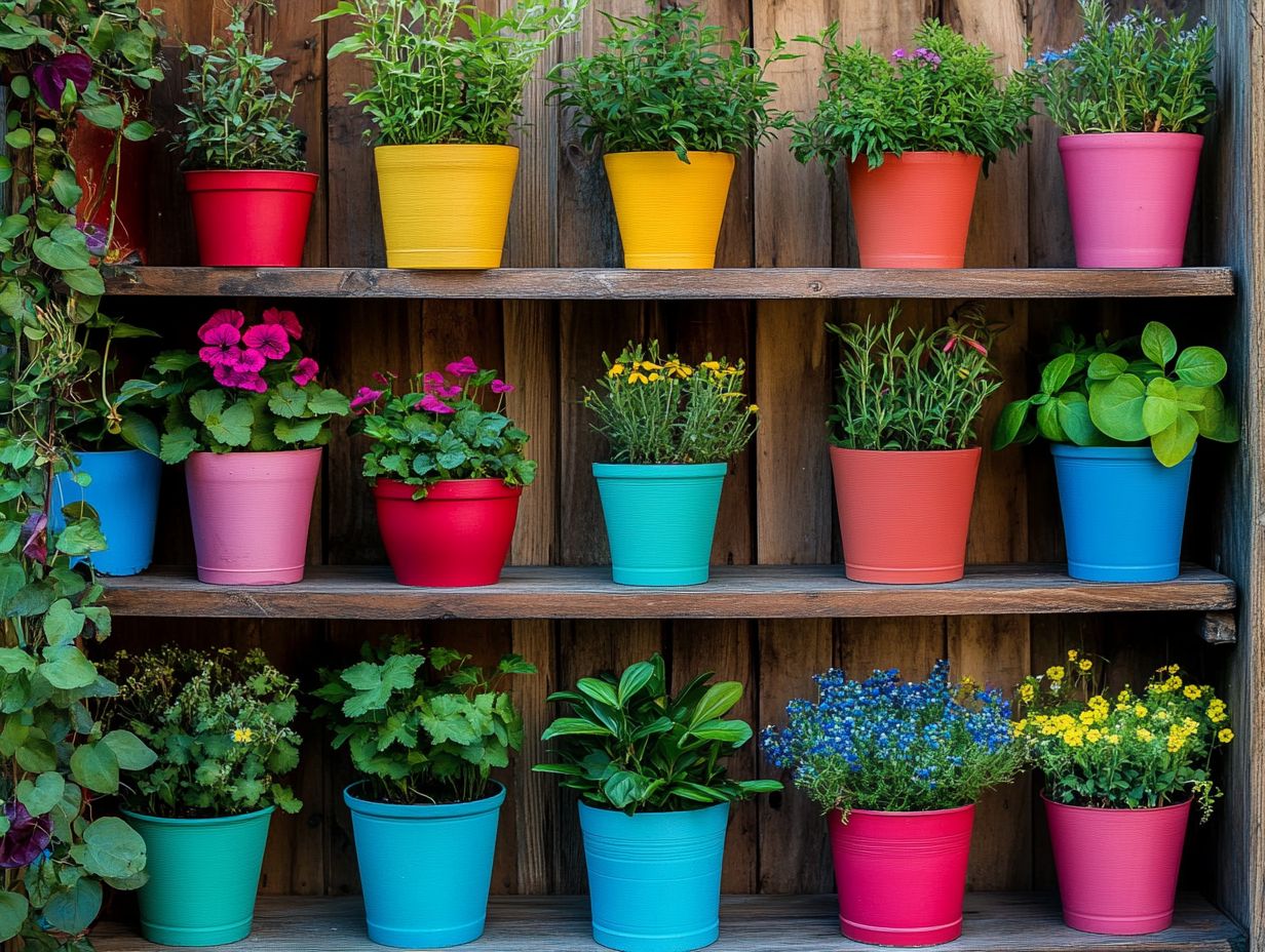 DIY Ideas for Colorful Pots