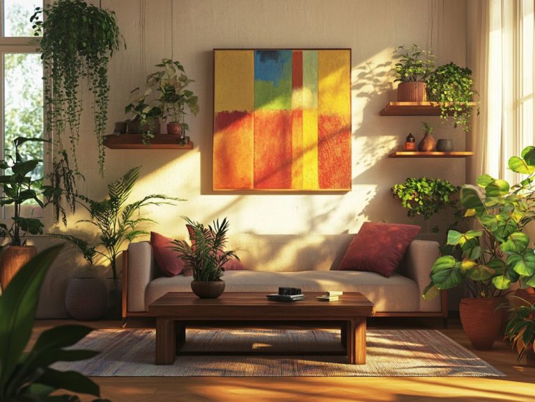 Combining Art and Indoor Plants in Decor