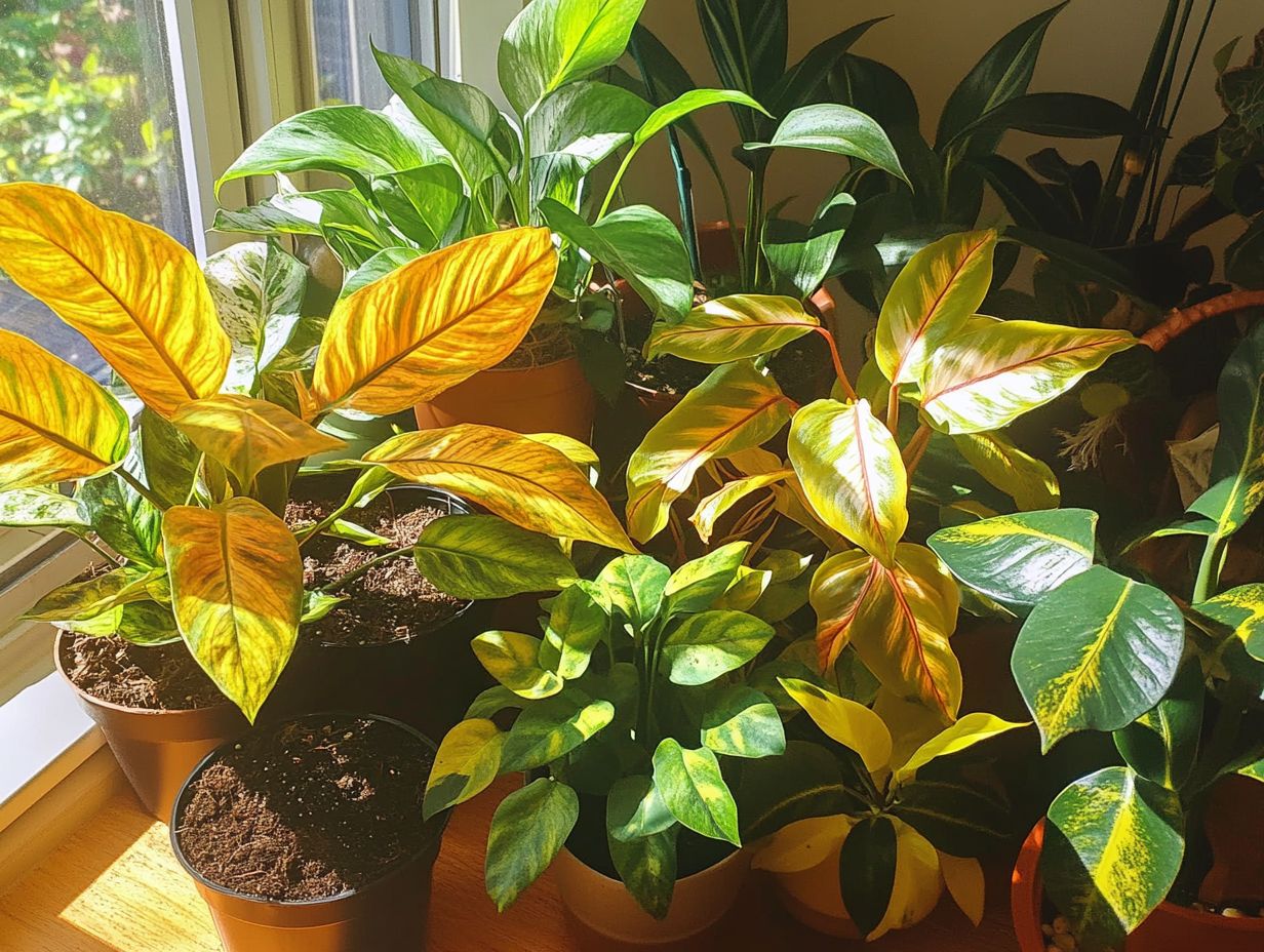 Healthy indoor plants thriving through effective disease management