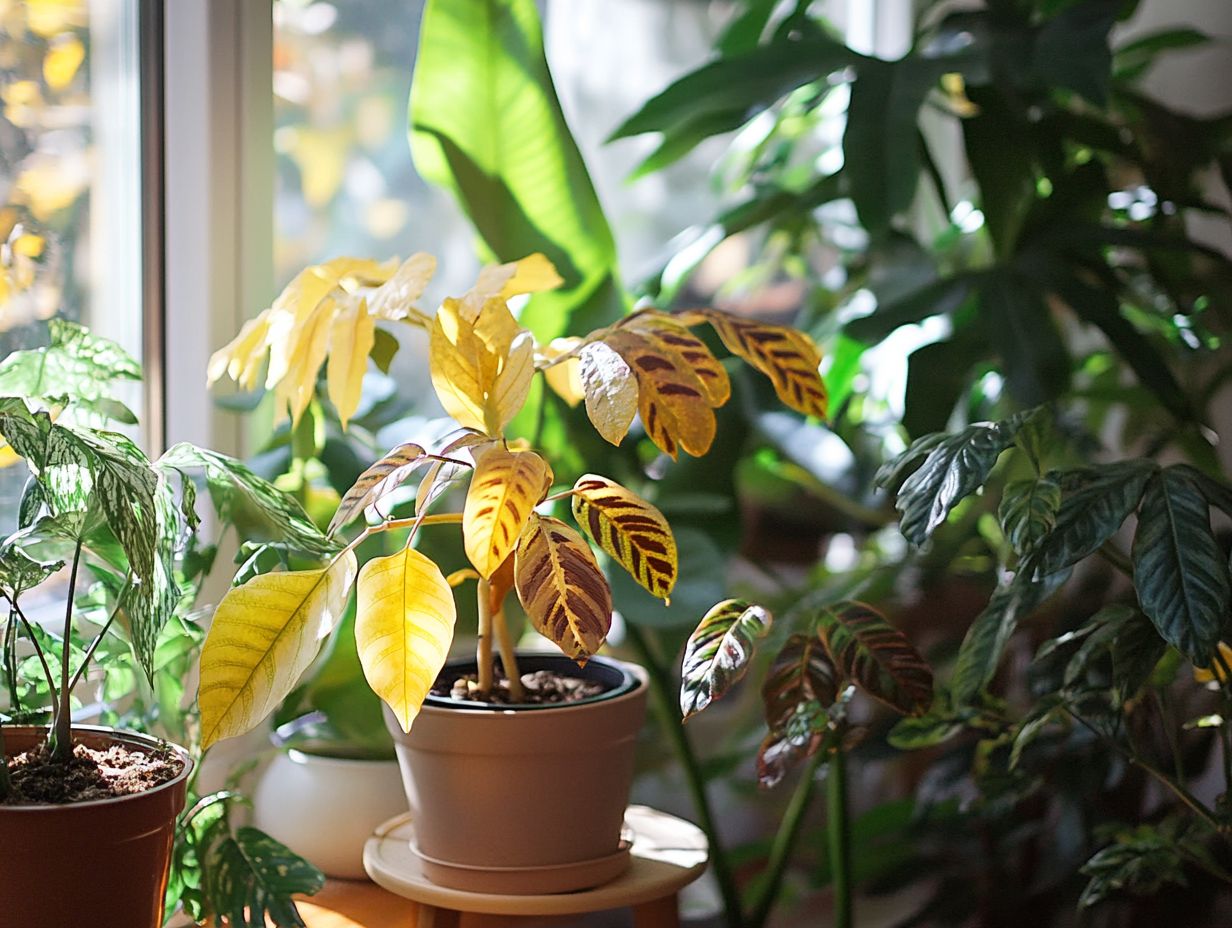 Healthy indoor plants thriving through effective disease management