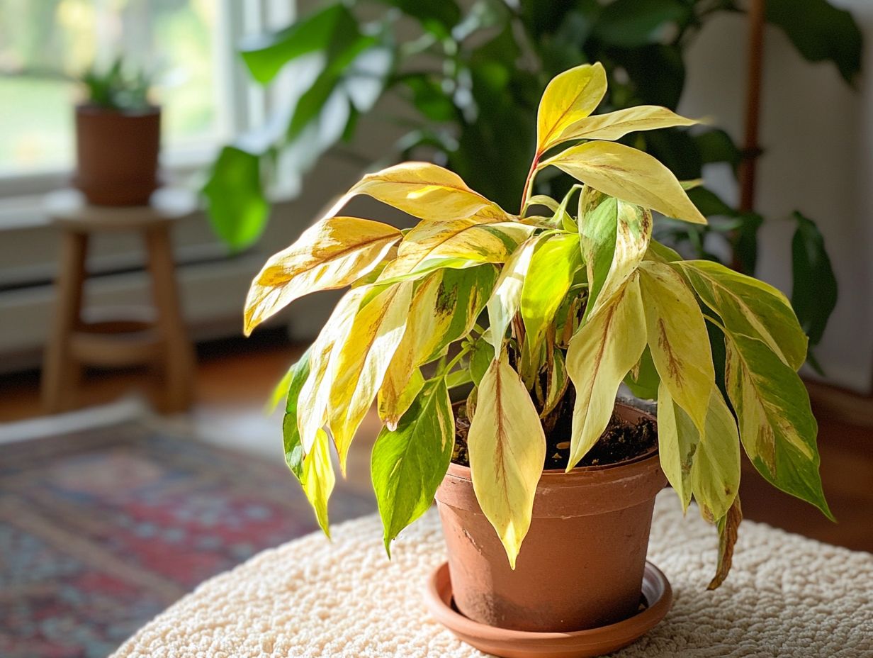 What are some common symptoms of indoor plant shock?