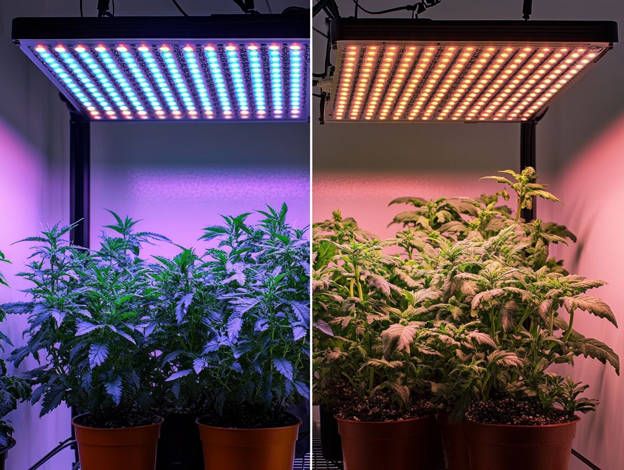 Which type of grow light is more energy-efficient?