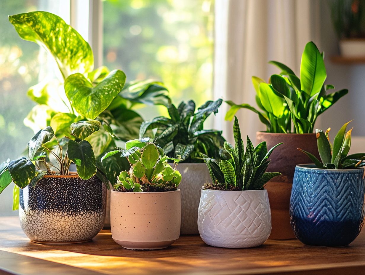 Planters made from vintage tea cups filled with colorful flowers