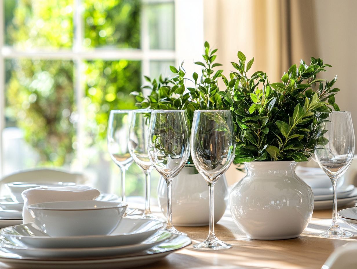 Elegant indoor plant centerpiece displayed on a table