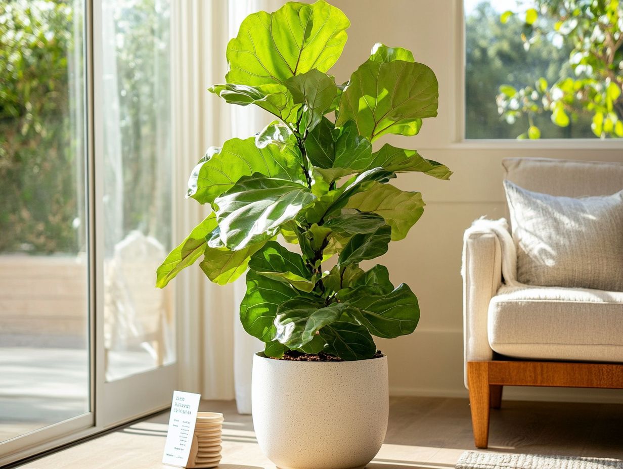 An overview of the Fiddle Leaf Fig plant