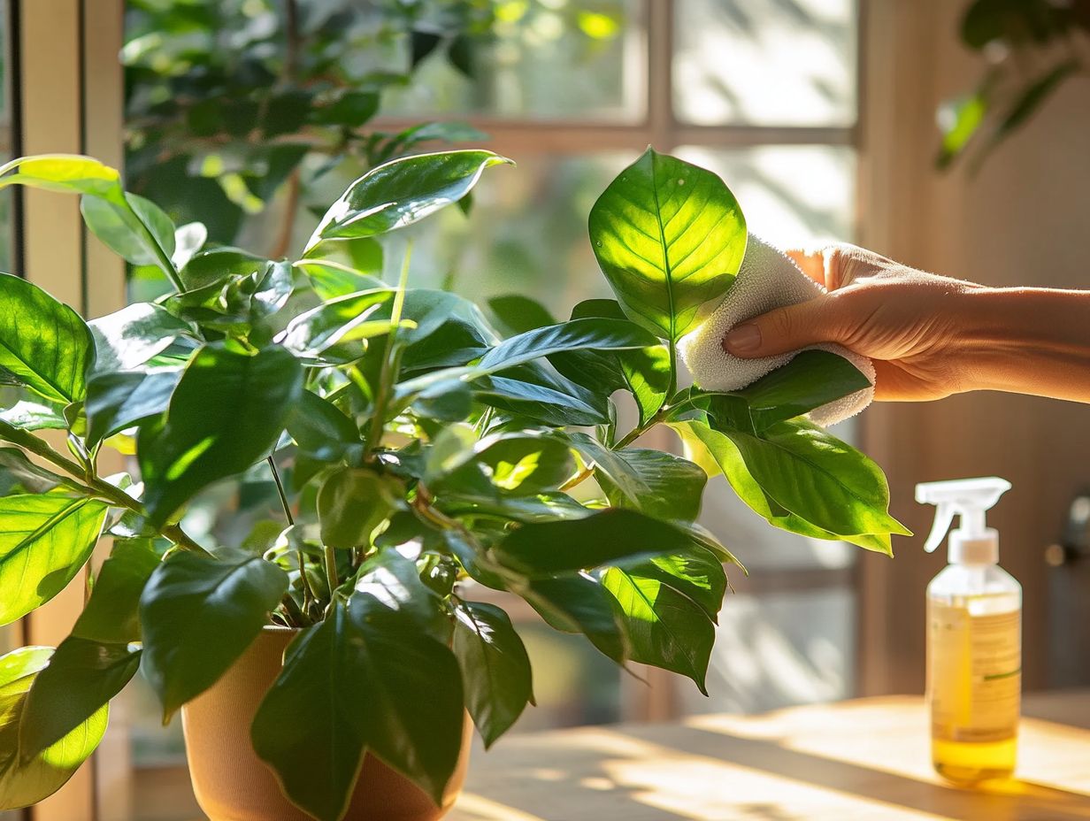 Cleaning Dust Off Indoor Plants