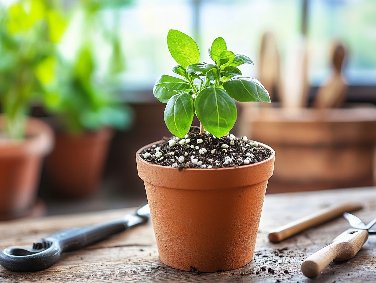 Image showing tips for improving drainage in indoor plant pots.