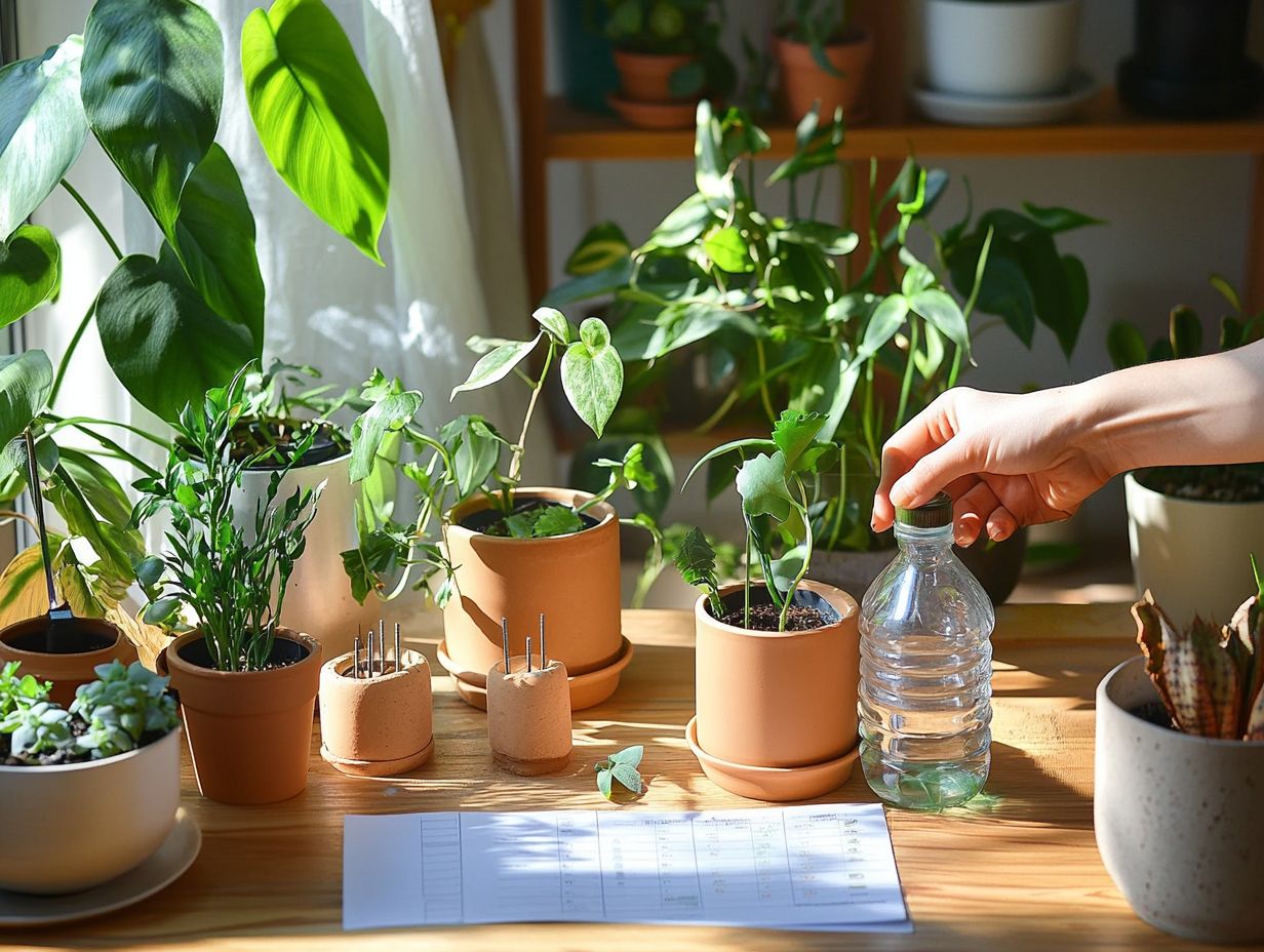 A guide on how to water indoor plants while away on vacation