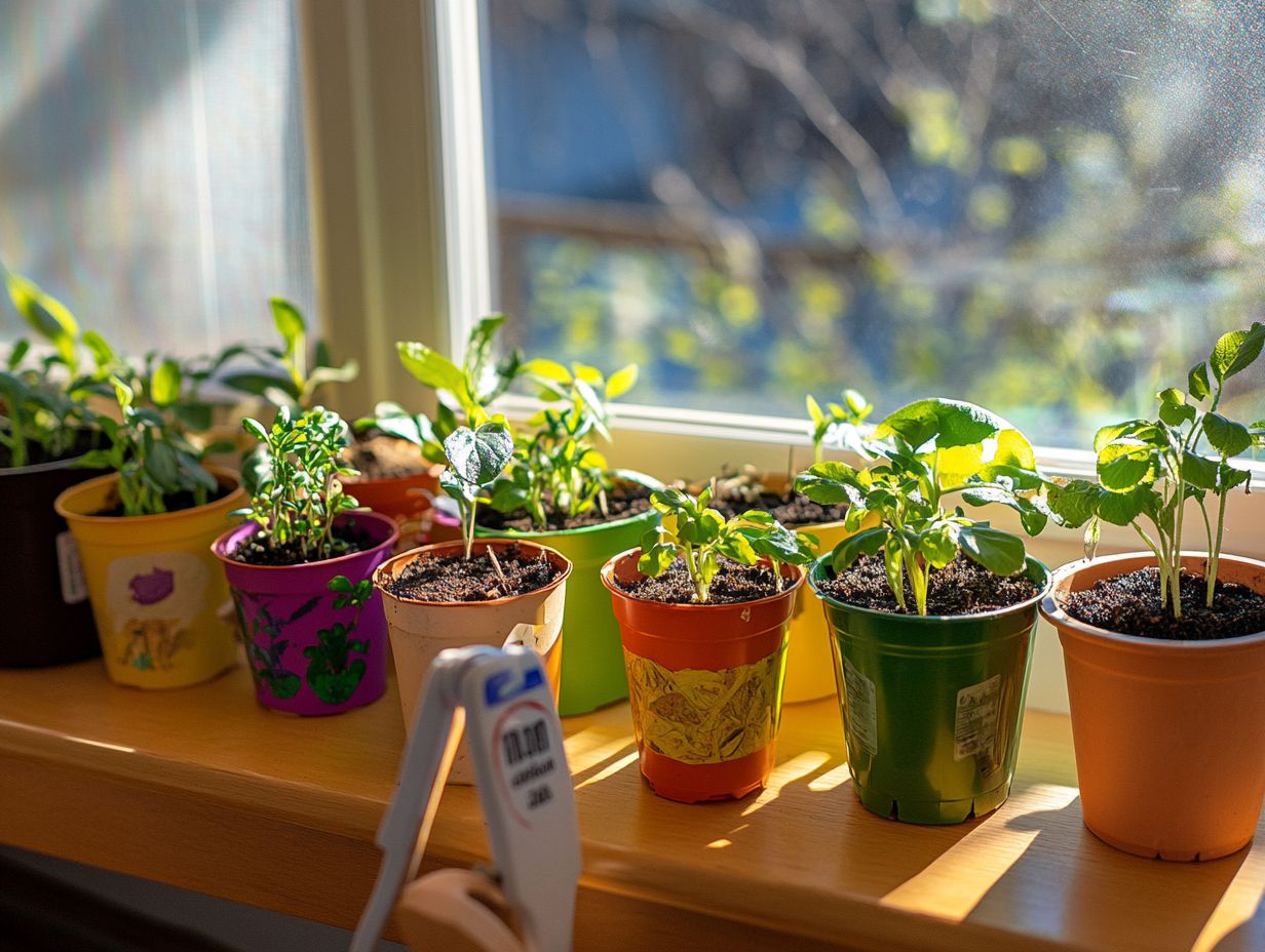 Illustration of how temperature influences plant propagation stages.