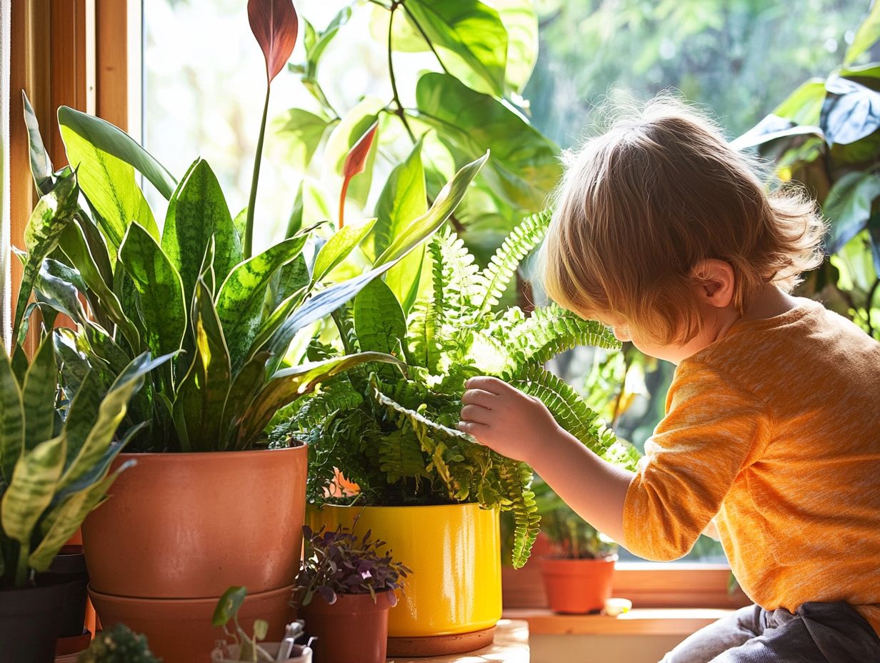 Choosing safe indoor plants for children