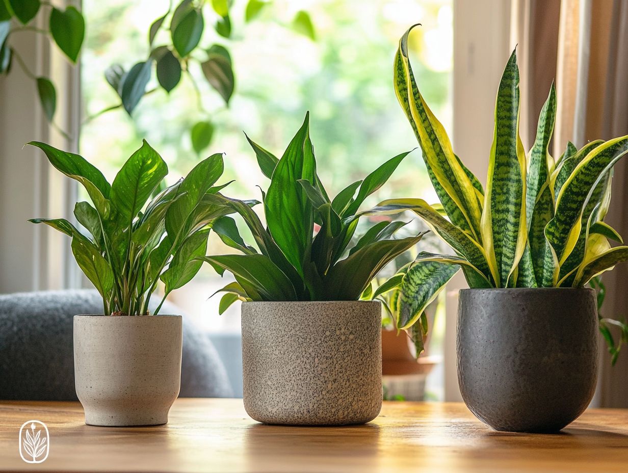 Image of common low light indoor plants