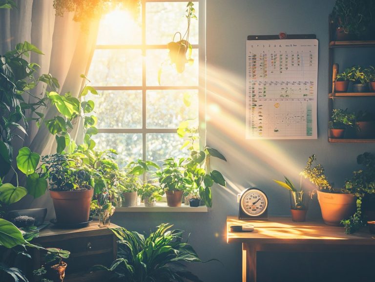 How to Create a Light Schedule for Plants