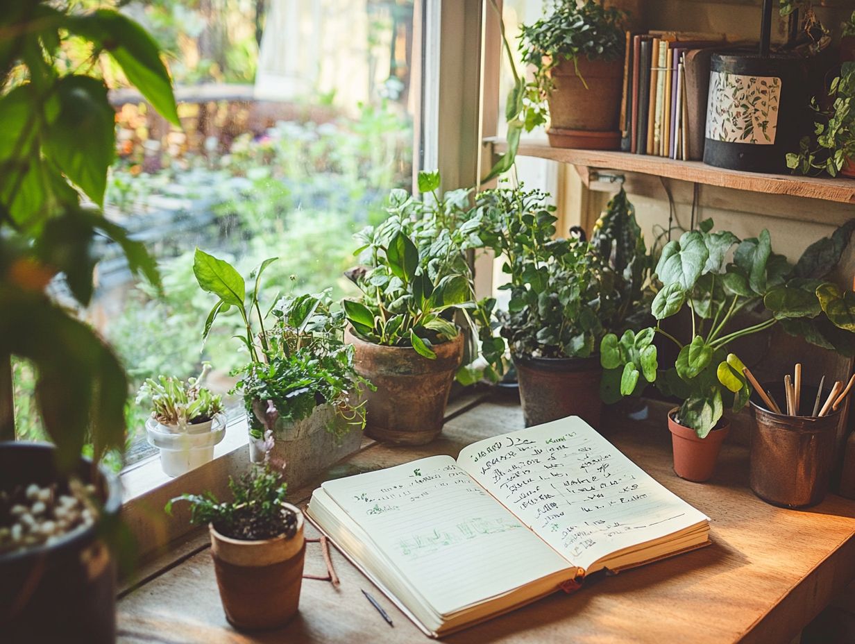 Setting Up Your Plant Care Journal