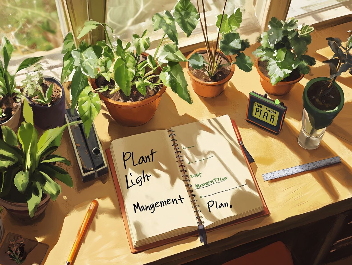 Image showing signs of light deficiencies in plants