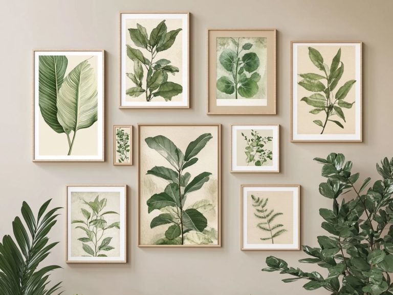 How to Create a Plant-Themed Gallery Wall