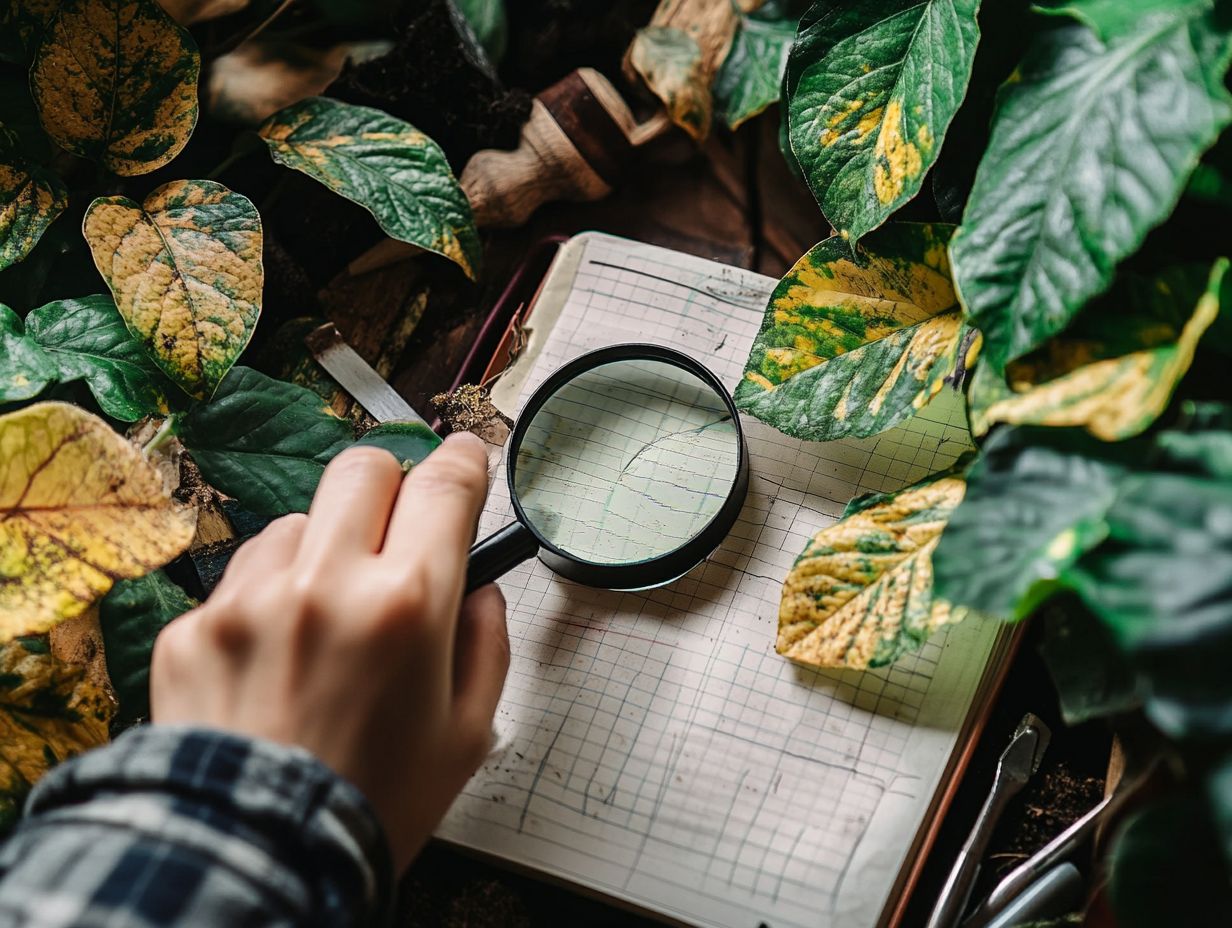 Signs of indoor plant problems, including dropping leaves and crispy growth