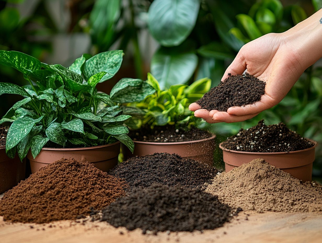 Can I use regular garden soil for my indoor plants?