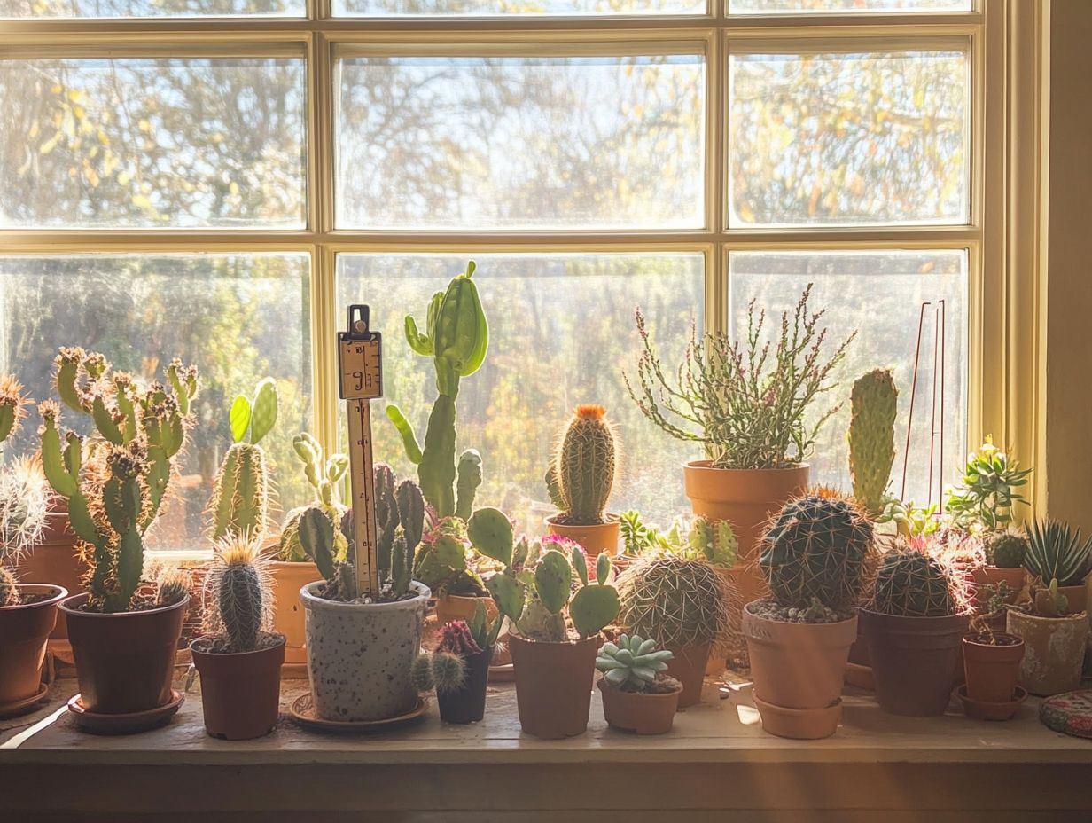 Image showing cacti under optimal light conditions