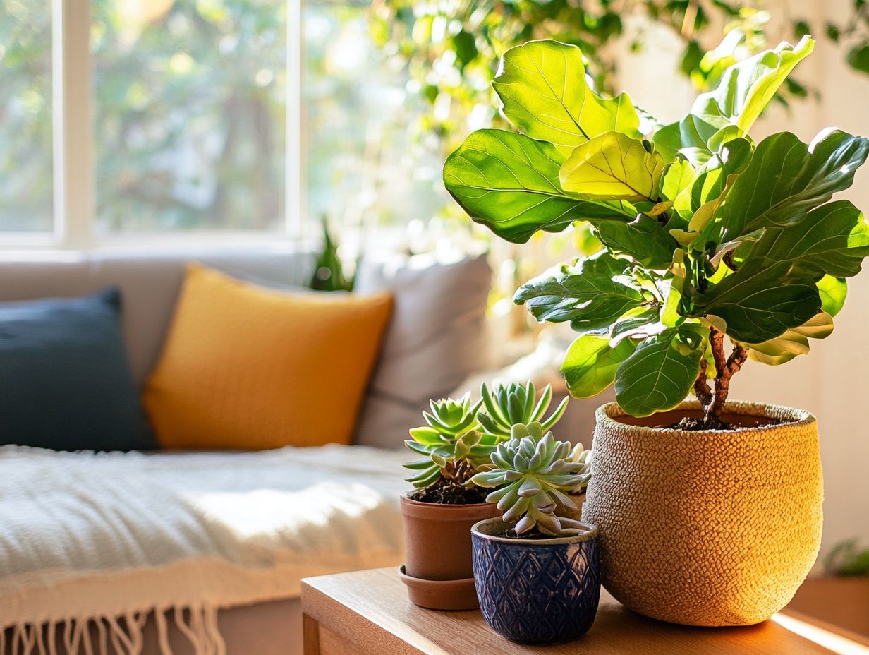 Image showing a collection of indoor plants grouped for aesthetic appeal.