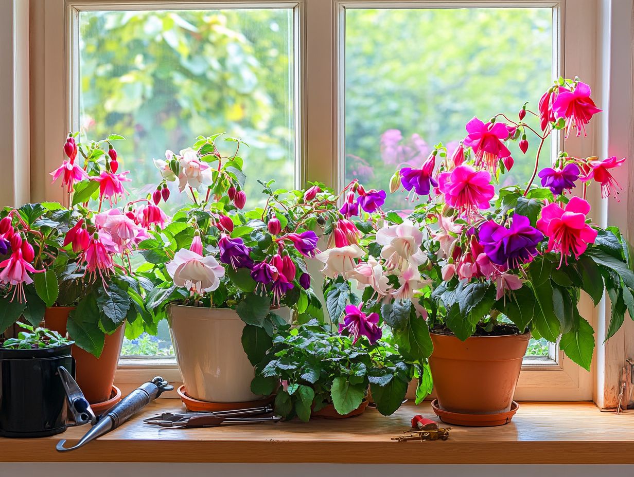 Indoor fuchsias facing pests and diseases