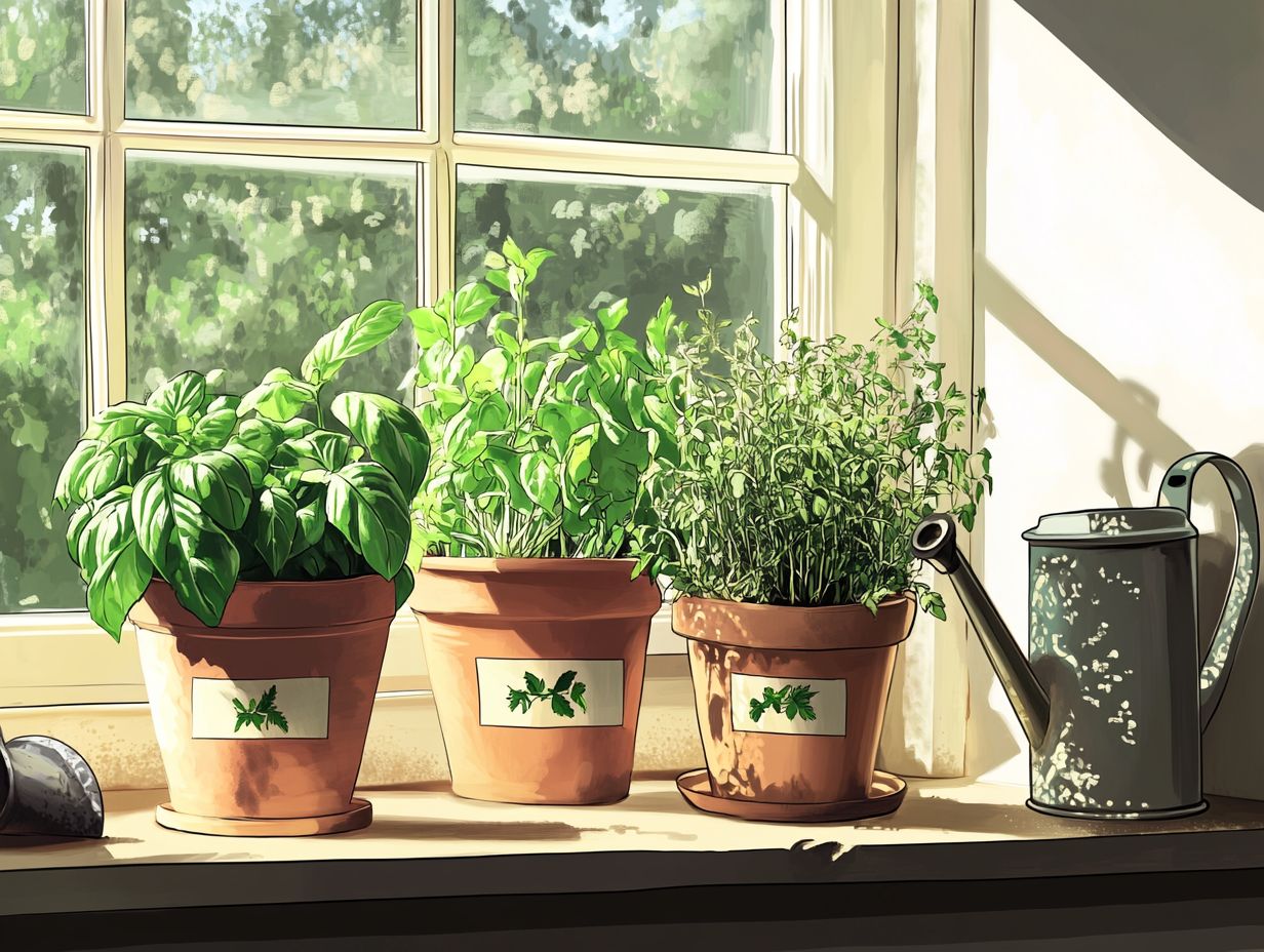 Image of the best location for growing indoor herbs