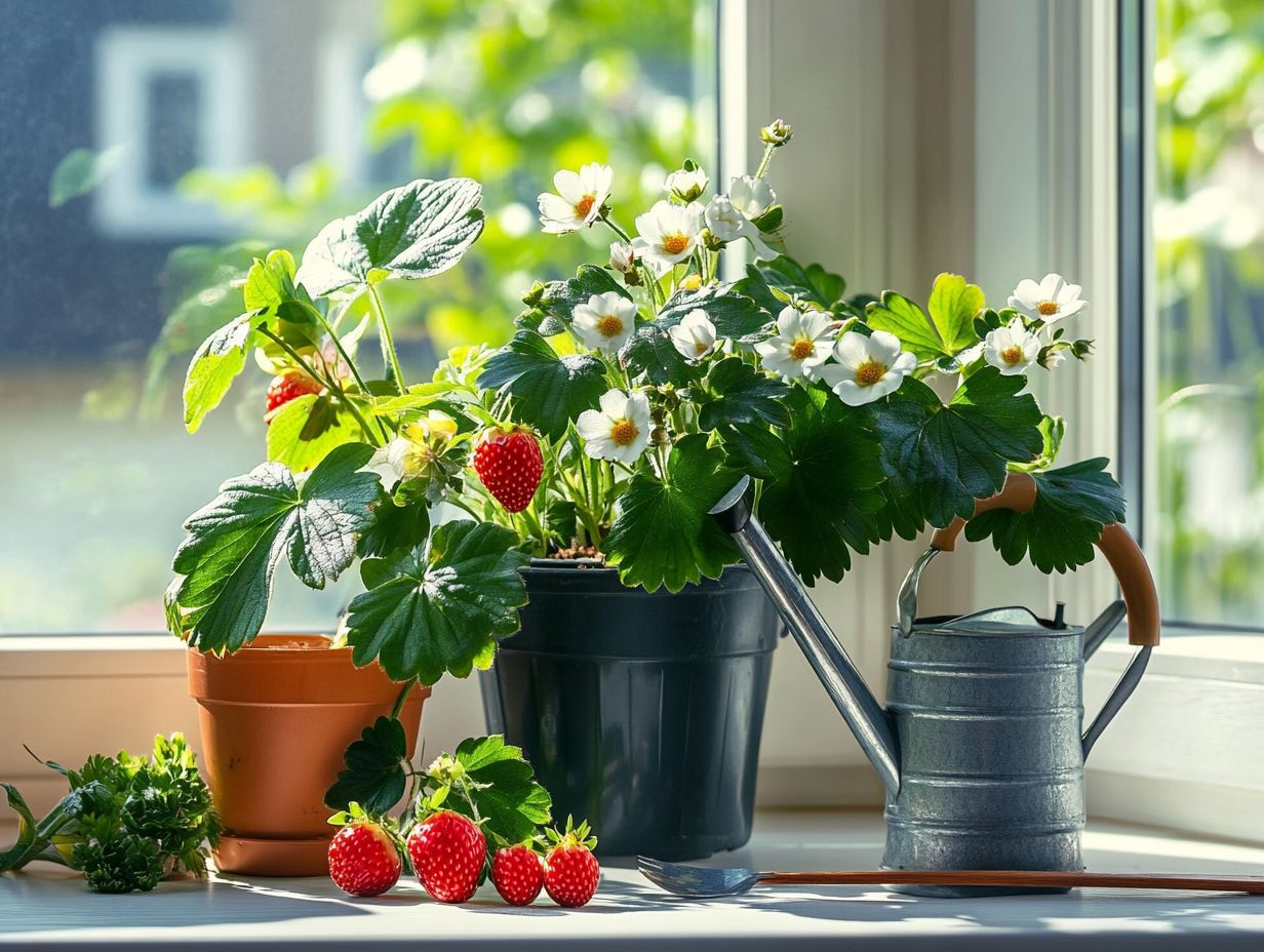 Identifying common pests and diseases of indoor strawberries