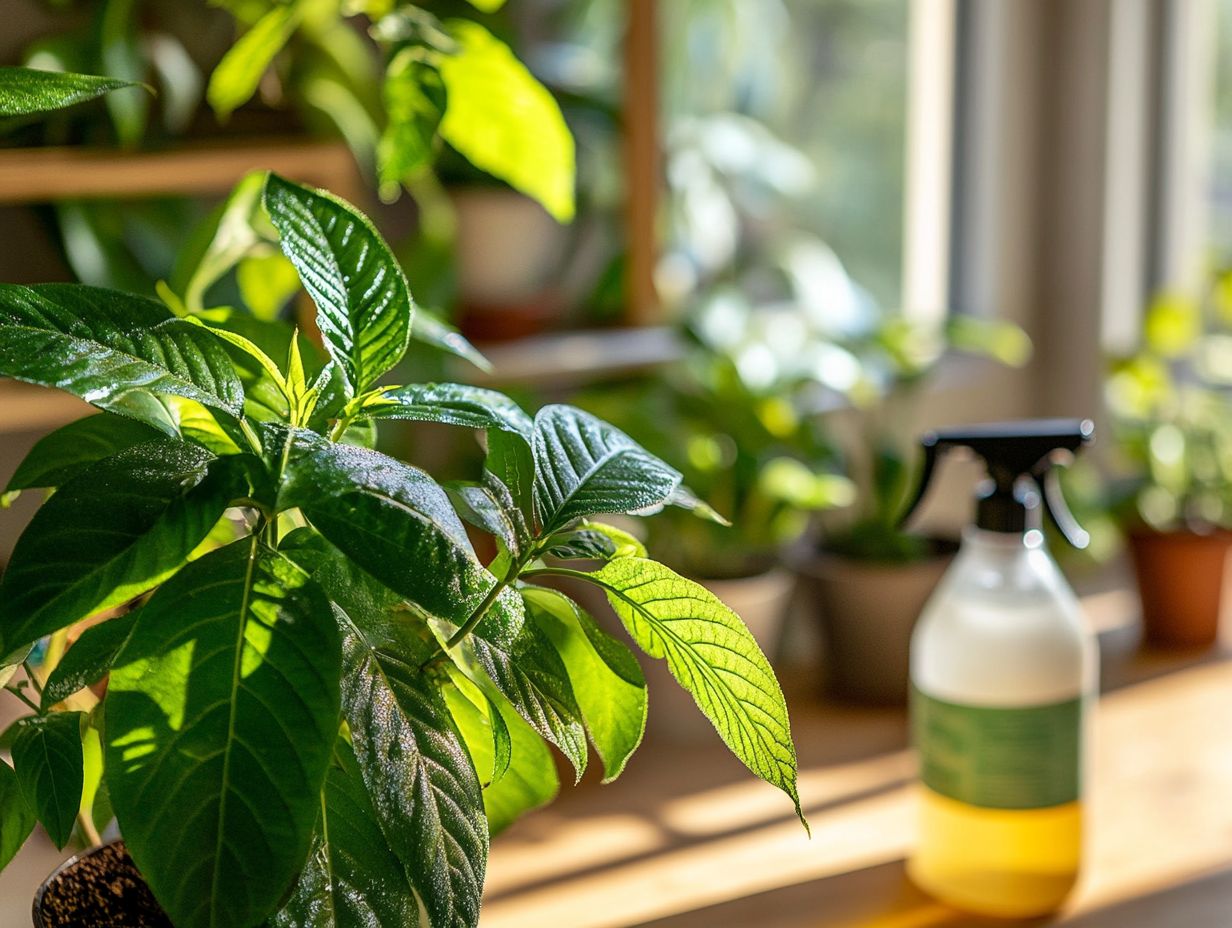 Signs of an indoor plant pest infestation