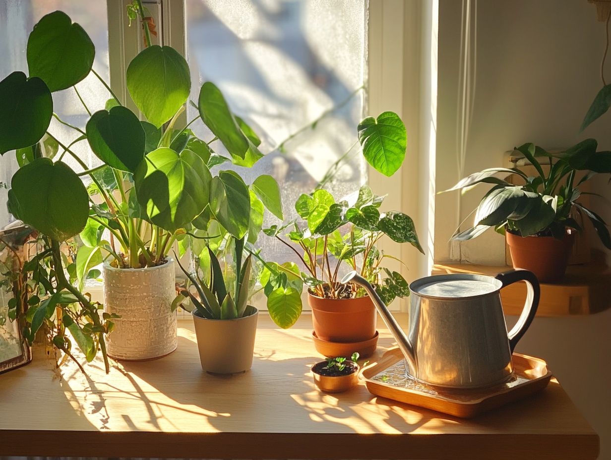 A visual guide to frequently asked questions about indoor plant care in winter