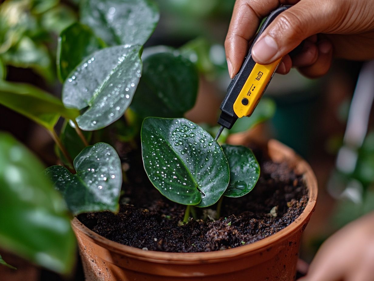 Illustration of Different Watering Techniques for Indoor Plants