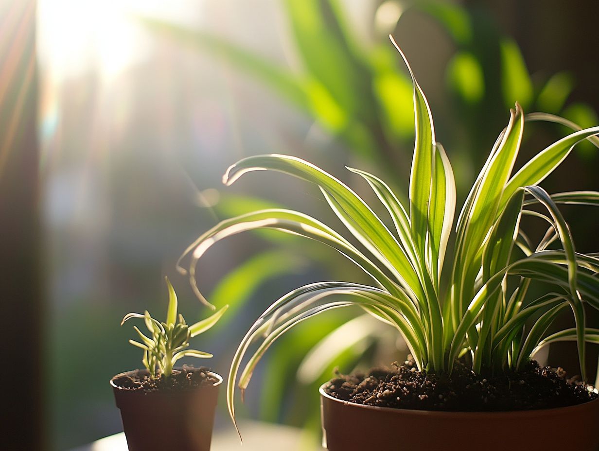 What is the best time of year to propagate spider plants?