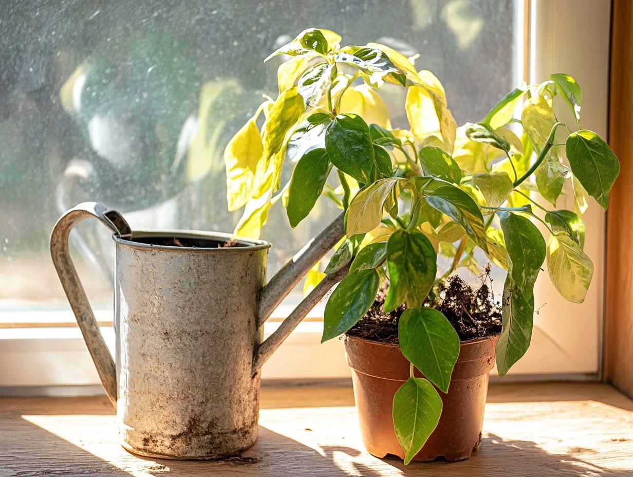 A lush indoor garden demonstrating healthy plant care to prevent over-fertilization.