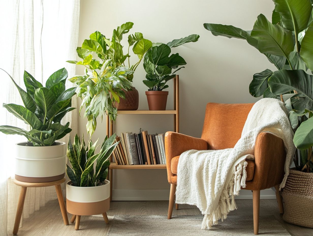 Image showing examples of plant corner styles for indoor gardening.